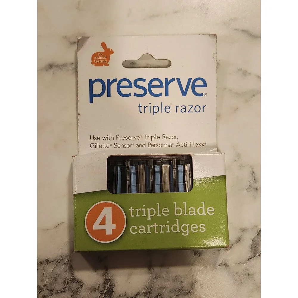 Preserve Triple Razor Blades 4-Pack